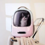 کیف حمل گربه هوشمند رنگ صورتی