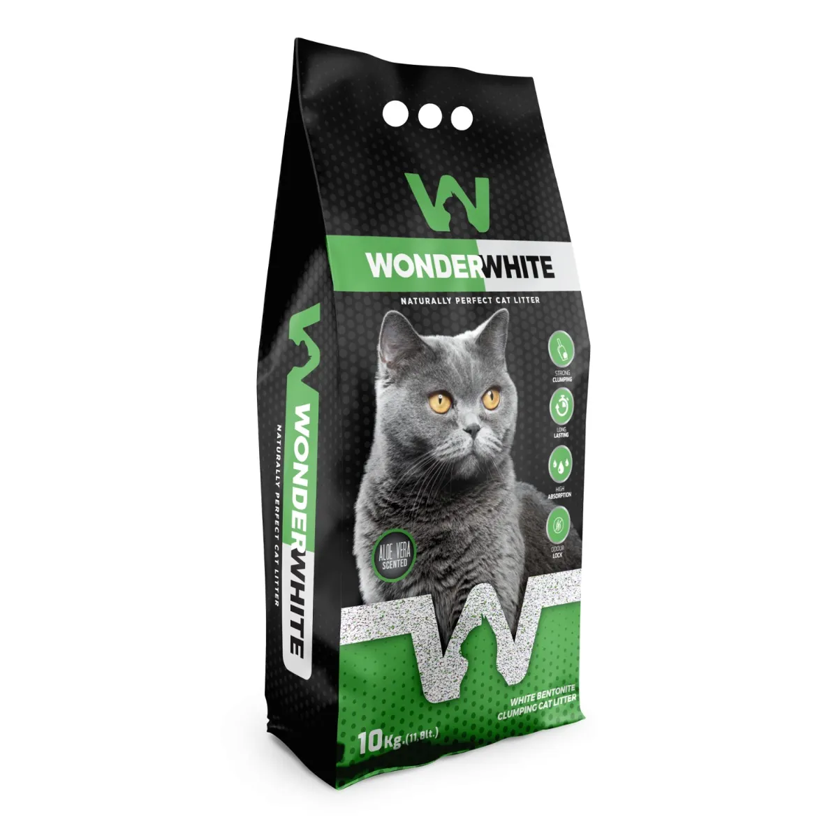 خاک گربه واندر وایت با رایحه‌ی آلوئه ورا ۵ کیلویی