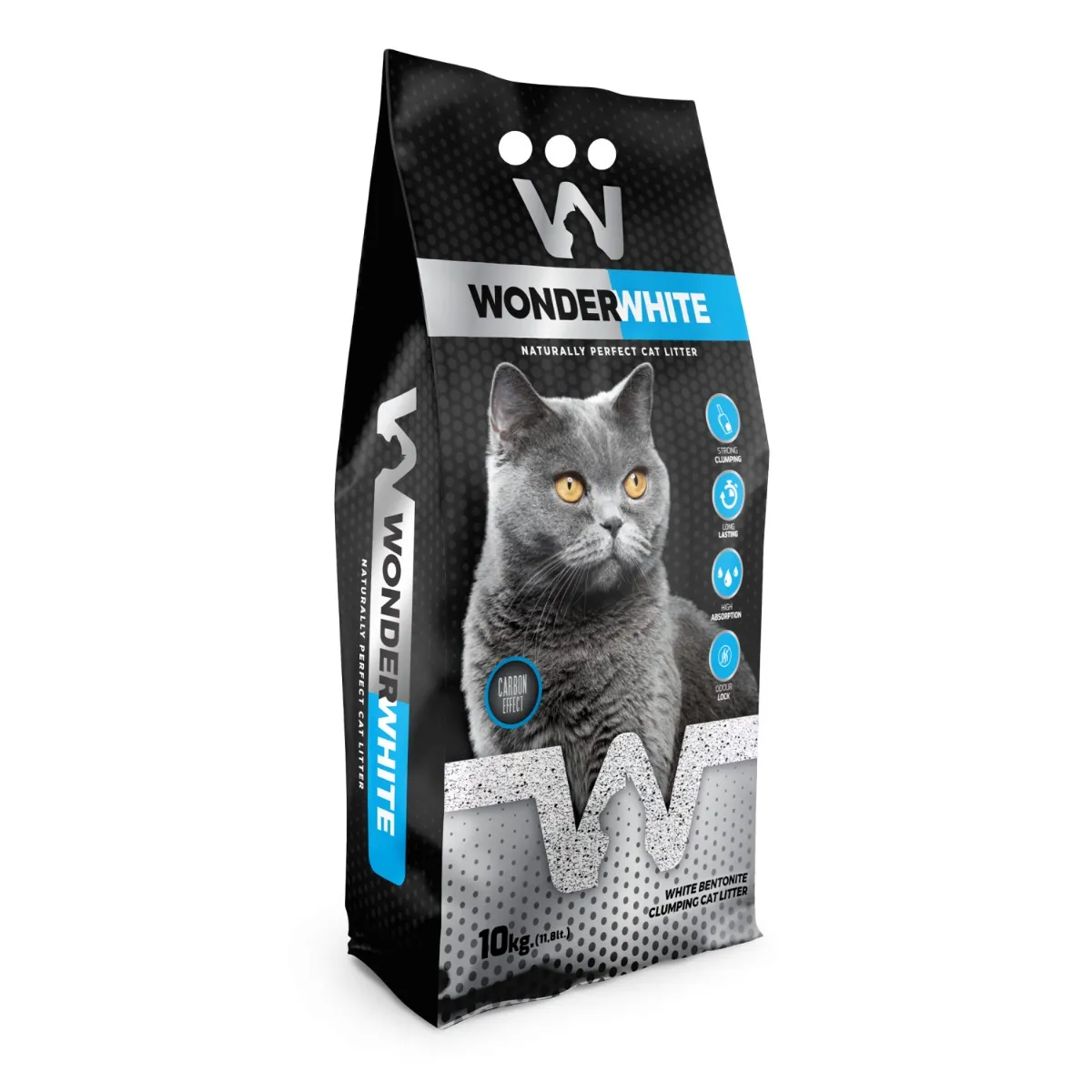 خاک گربه واندر وایت مدل کربن فعال ۱۰ کیلویی
