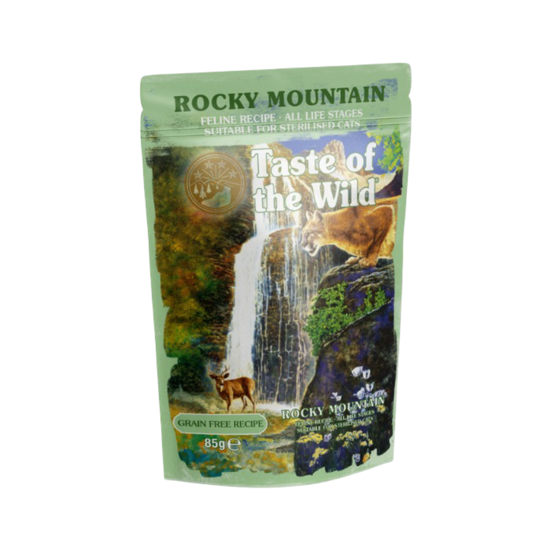 پوچ گربه عقیم شده (استرلایزد) تیست آف د وایلد طعم مرغ و سالمون