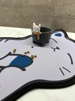 مت ظرف آب و غذا طرح خر گربگی - Image 4
