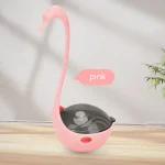 اسباب بازی تعادلی تشویقی خور با لیزر گربه طرح قو رنگ صورتی