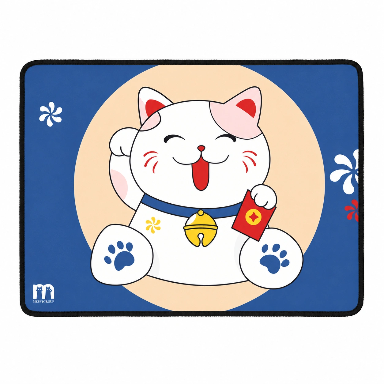 Hitalipet-FoodMat (12) مت ظرف آب و غذا طرح شرقی شاد