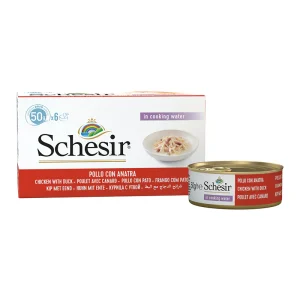 کنسرو گربه شسیر مرغ و اردک در سس پک ۶ عددی