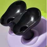 ظرف غذای گربه پایه‌دار استیل مدل آتاری سبز و بنفش - Image 4