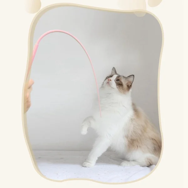 چوب بازی گربه طرح دم سیلیکونی - Image 4