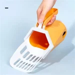 بیلچه مخزن‌دار خاک گربه (با کیسه پلاستیکی)